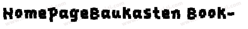 HomepageBaukasten Book字体转换